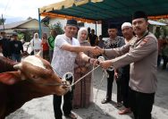 Polres Dairi Gelar Penyembelihan Hewan Qurban