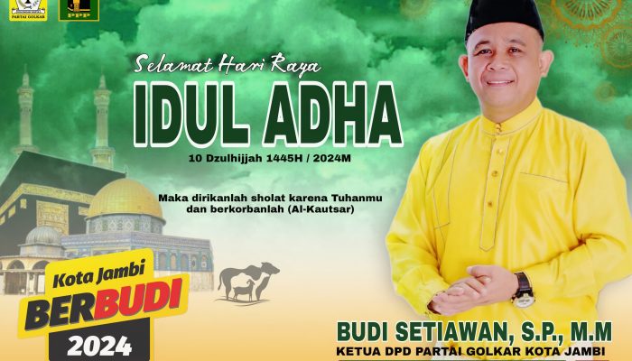 Bakal Calon Walikota Budi Setiawan: Selamat Idul Adha 1444 H