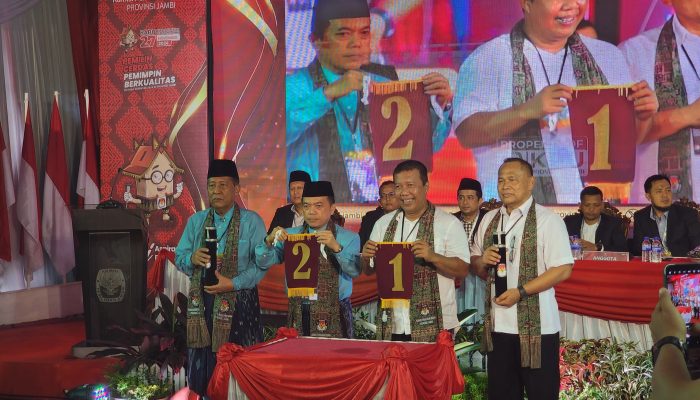 Al Haris-Sani Dapatkan Nomor Urut 2 di Pilgub Jambi 2024