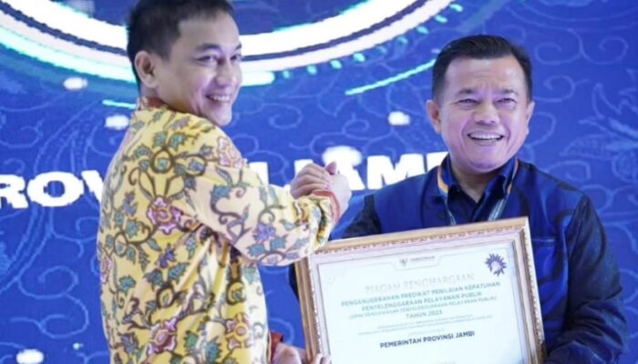 Al Haris Pernah Terima Penghargaan Ombudsman RI Predikat Kepatuhan Tinggi Pelayanan Publik