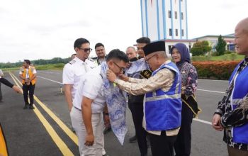 Sekda Musi Rawas Menghadiri Penerbangan Perdana Super Jet