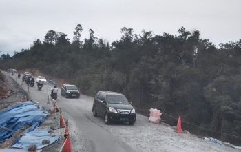 Akibat Longsor Jalan Lintas Riau-Sumbar Km 106 Terapkan Buka Tutup