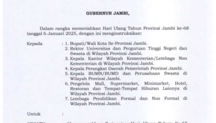 ASN Gunakan Pakaian Melayu Untuk Meriahkan HUT Provinsi Jambi