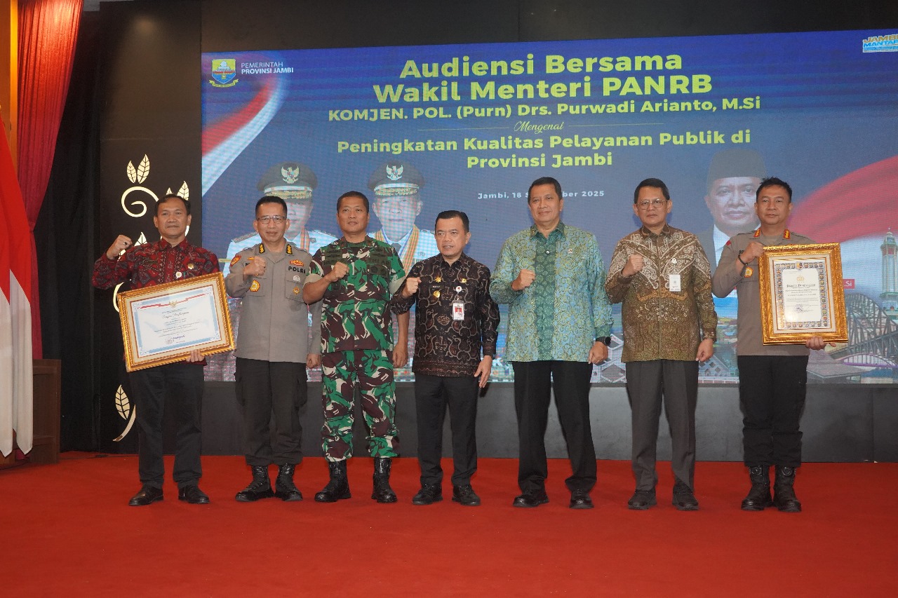 Danrem 042/Gapu Hadiri Audiensi Bersama Wamen PANRB: Dorong Peningkatan Kualitas Pelayanan Publik di Jambi