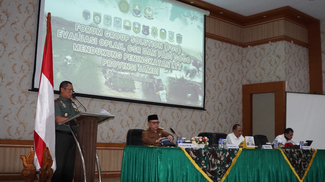 Danrem 042/Gapu Tegaskan Sinergi Lintas Sektor untuk Ketahanan Pangan Jambi