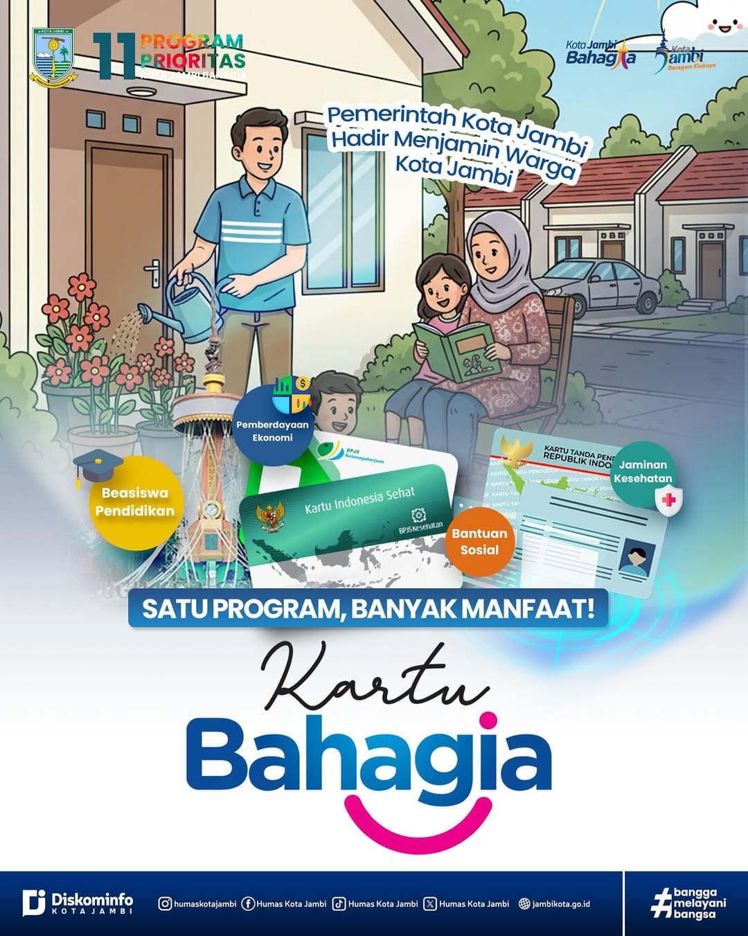 Kartu Bahagia: Janji Politik yang Bertransformasi Menjadi Pilar Kesejahteraan Kota Jambi