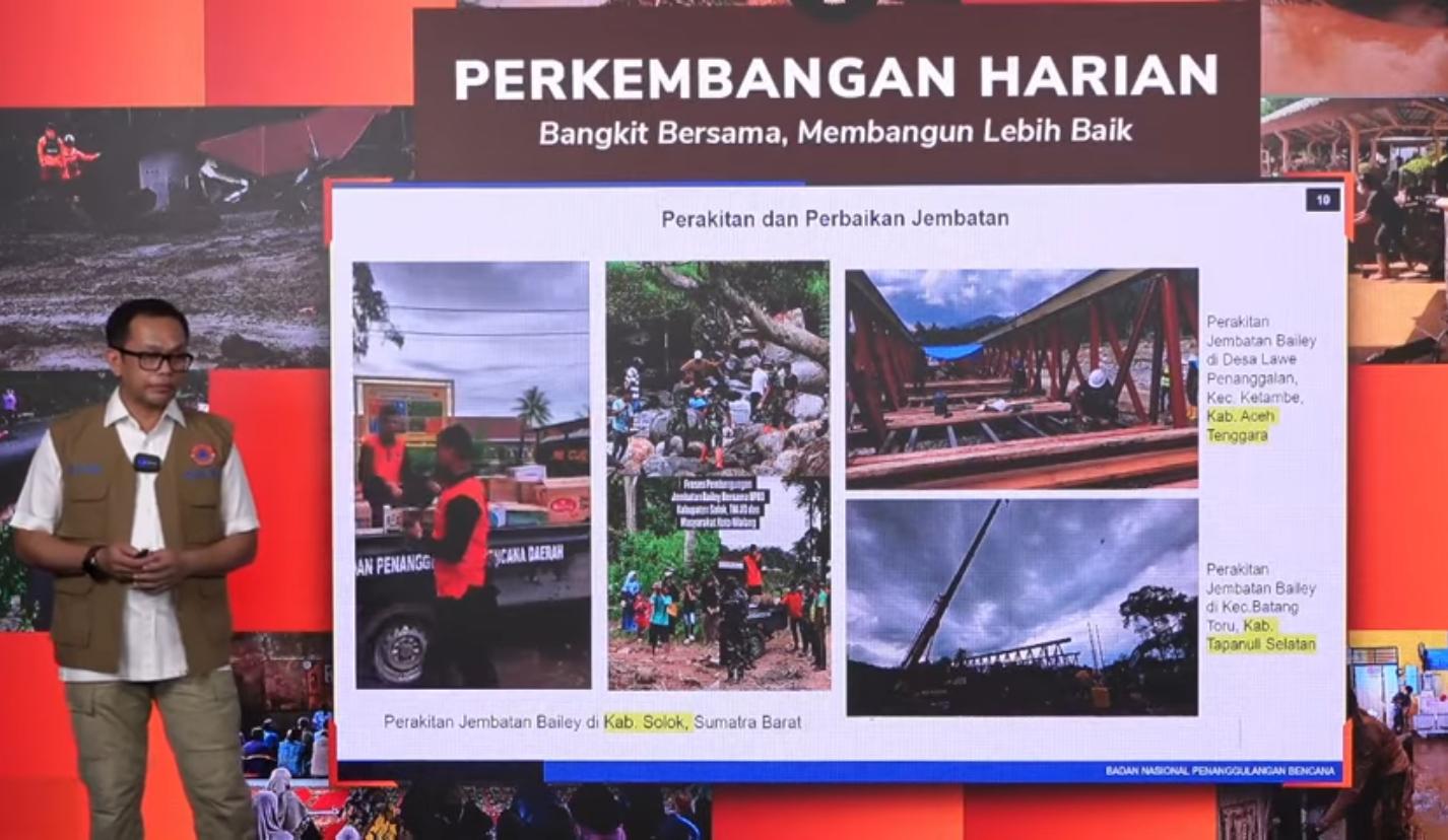 BNPB: Jalur Lintas Aceh-Medan Fungsional, Penyaluran Logistik Makin Optimal