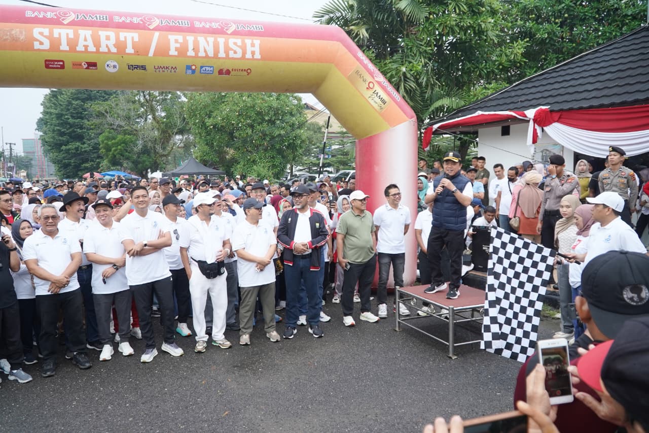 HUT Ke-69 Provinsi Jambi, Gubernur Al Haris Ajak Warga Jalan Santai dan Buka Pasar Tani