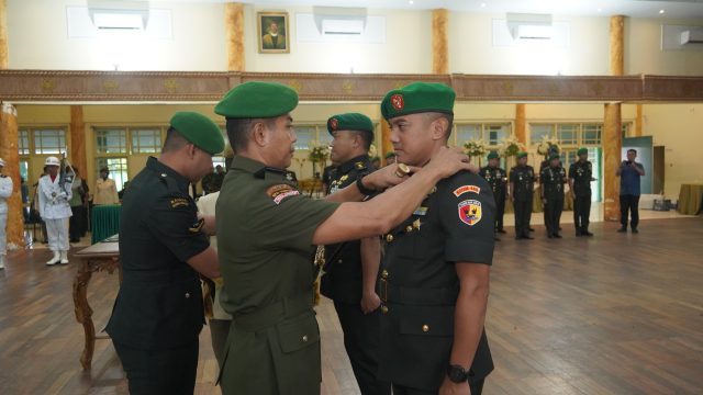Danrem 042/Gapu Pimpin Sertijab Dandim 0416/Bute, Tekankan perkuat kemanunggalan TNI dengan Rakyat