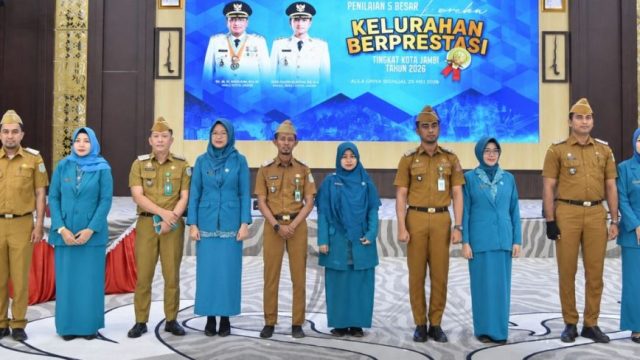 Pemkot Jambi Tetapkan Lima Kelurahan Terbaik pada Penilaian Kelurahan 2026