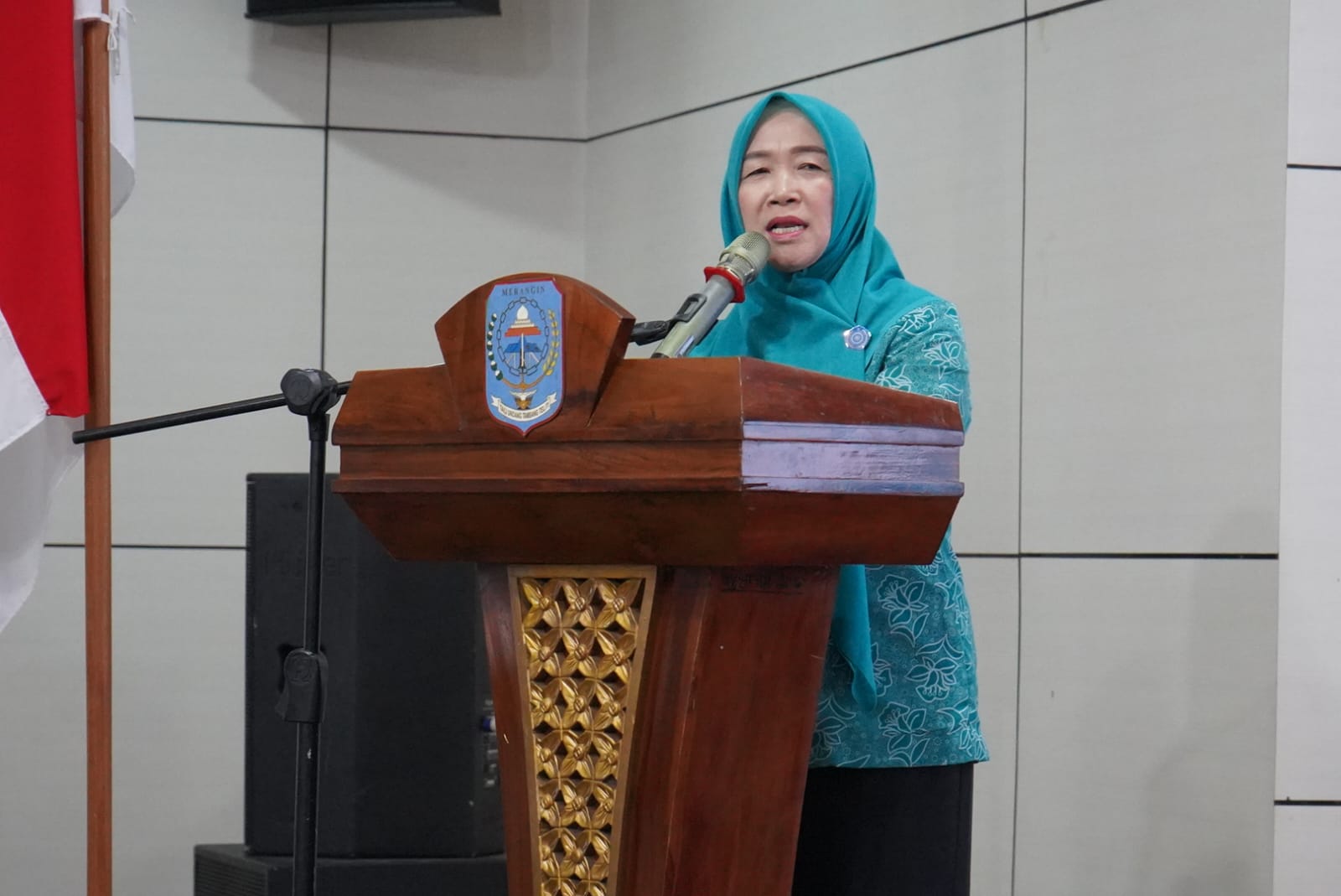 Hesti Haris Sosialisasikan Gerakan Jambi Bersholawat di Merangin