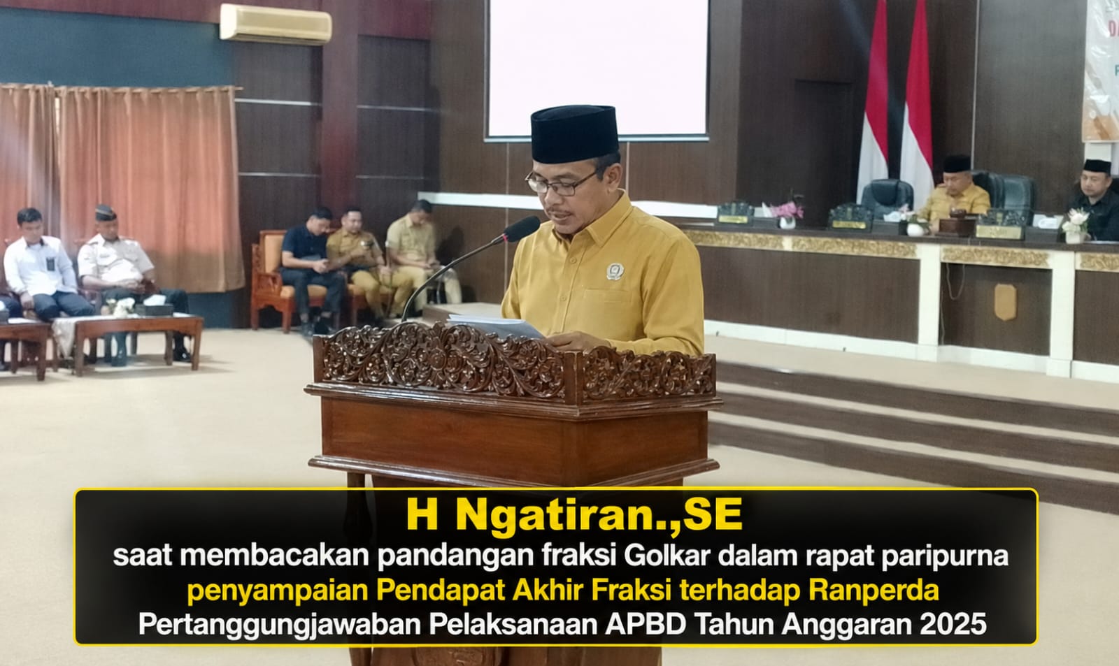 Golkar Minta Deposito BLUD RSUD Tebo di Bank Jambi, Soroti Pelayanan, CSR, PDAM dan Jalan Perintis