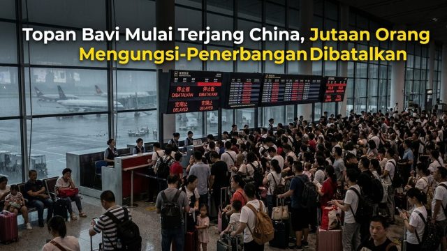 Topan Bavi Terjang Tiongkok Timur: 1,7 Juta Warga Dievakuasi, Ratusan Penerbangan Dibatalkan
