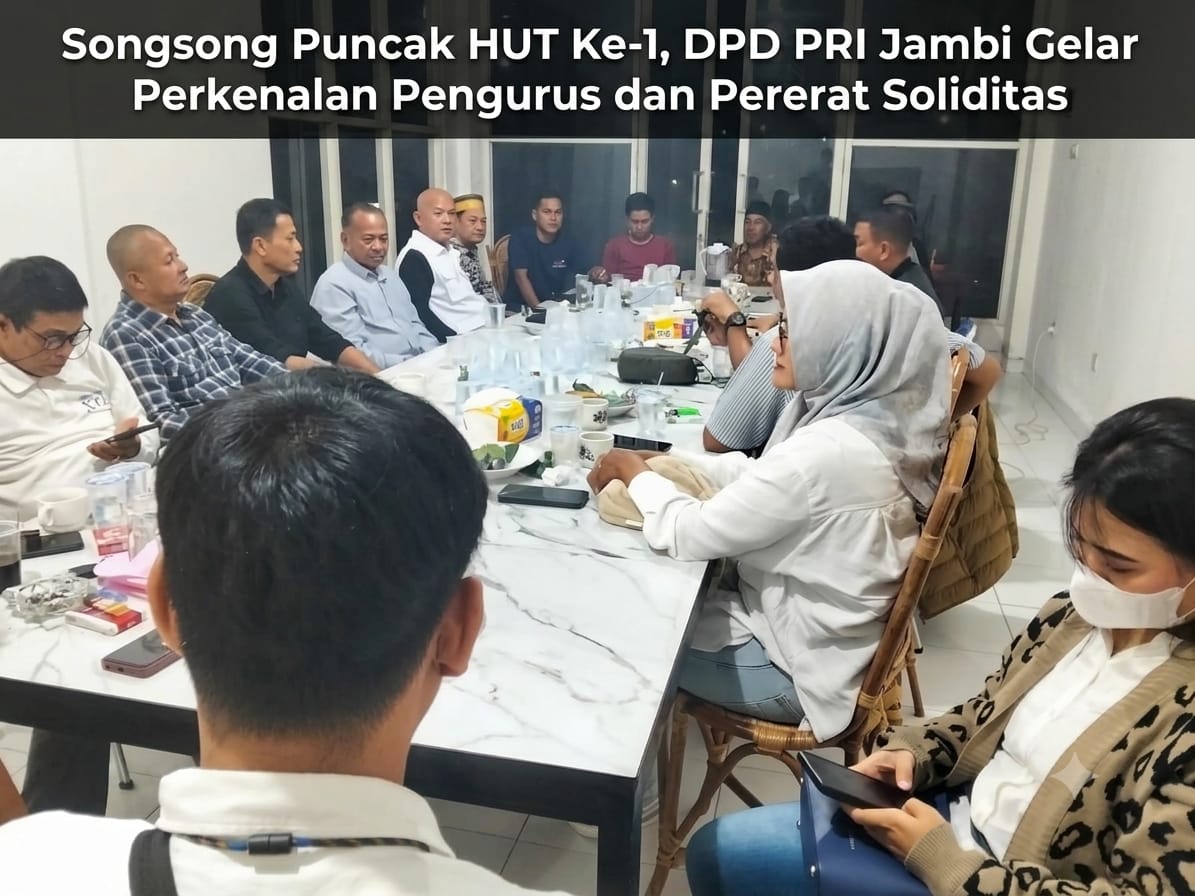 Songsong Puncak HUT Ke-1 Partai Rakyat Indonesia, DPD PRI Jambi Gelar Perkenalan Pengurus dan Pererat Soliditas