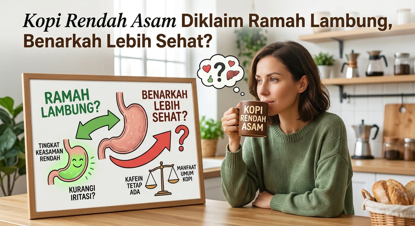 Kopi Rendah Asam Diklaim Ramah Lambung, Benarkah Lebih Sehat?