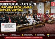 Gubernur Jambi Al Haris Ikuti Upacara Proklamasi Virtual