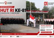 Bank Jambi Peringati HUT RI ke-81, Semangat Kemerdekaan dan Pelayanan Terbaik