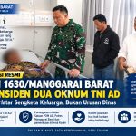 Klarifikasi Kodim 1630/Manggarai Barat: Insiden Dua Oknum TNI AD Disebut Berlatar Sengketa Keluarga, Bukan Urusan Dinas