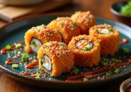 Resep Sushi Geprek, Fusion Unik dengan Ayam Krispi dan Sambal Pedas