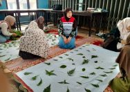 SENJA KARSA PHR Zona 1 Dorong Lansia Desa Kota Karang Hasilkan Batik Ecoprint Bernilai Jual