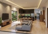 Desain Rumah 3 Kamar dengan Ruang Keluarga Tanpa Sekat, Bikin Hunian Minimalis Terasa Lebih Luas