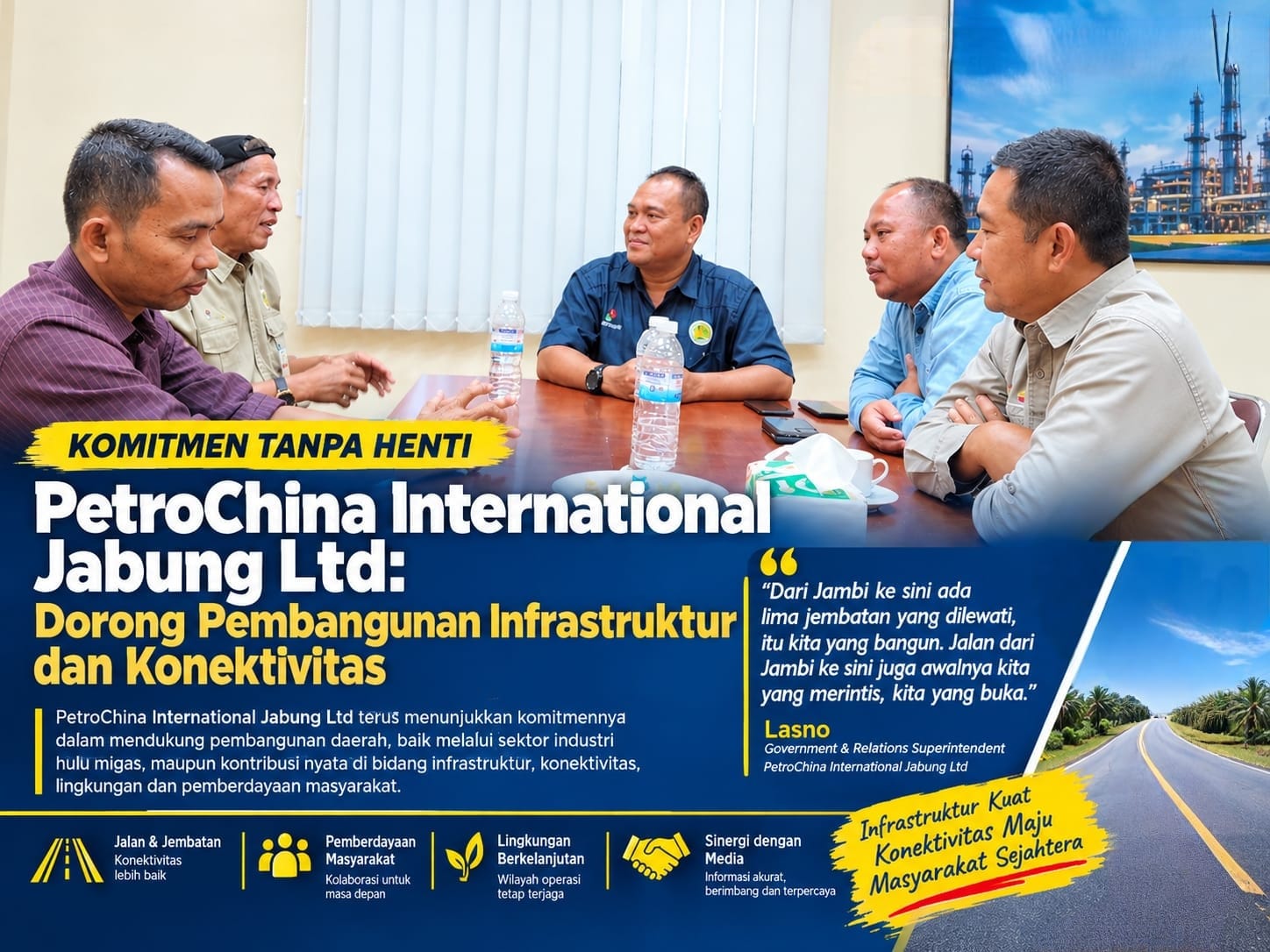 Komitmen Tanpa Henti PetroChina International Jabung Ltd: Dorong Pembangunan Infrastruktur dan Konektivitas