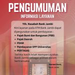 Bank Jambi Kembali Beroperasional, Layanan ATM Sudah Bisa Digunakan