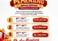 Tiga Nasabah Bank Jambi Raih Hadiah Undian Nasional Tabungan SIMPEDA XXXVII Tahun 2026