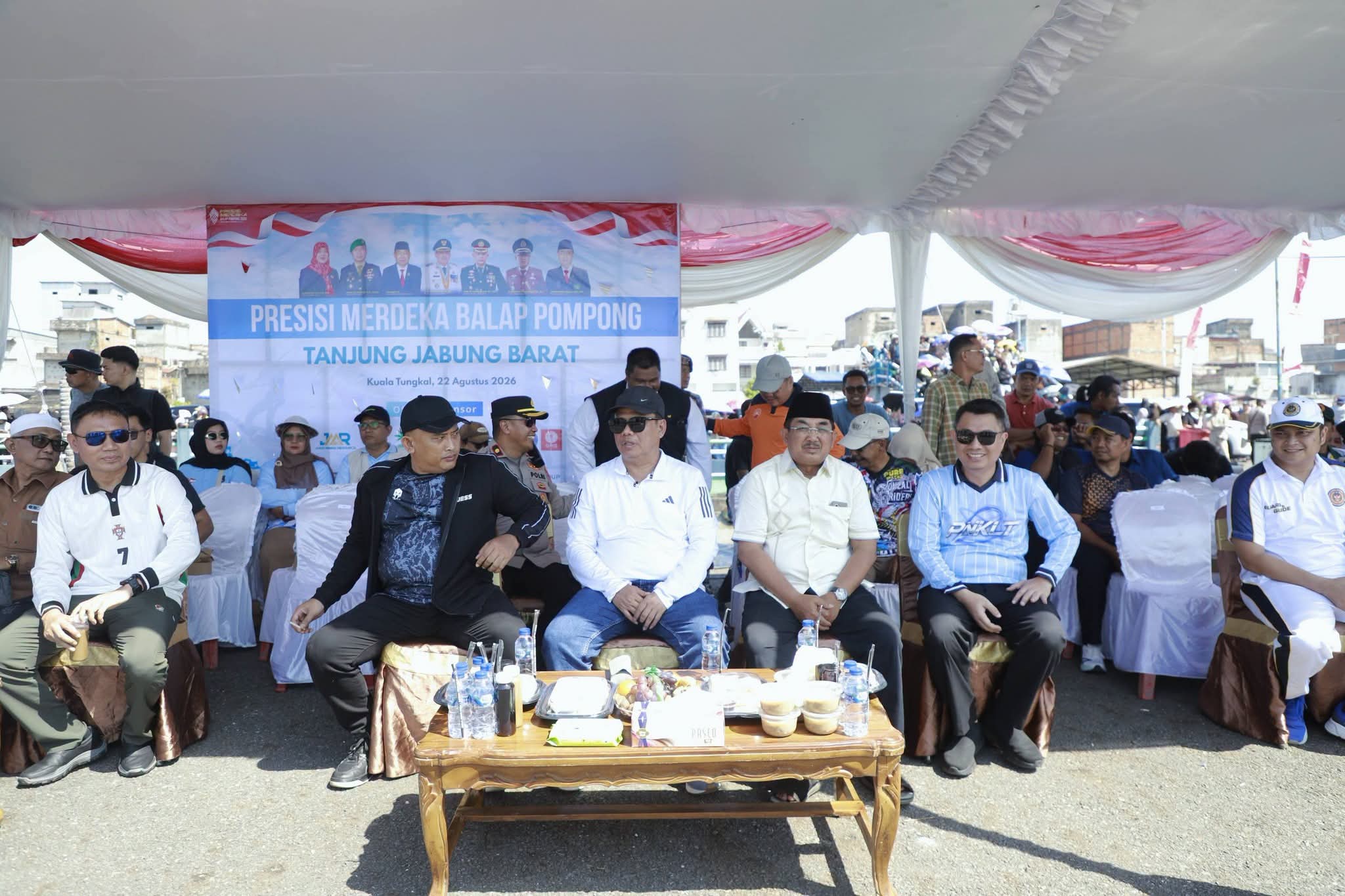 Presisi Merdeka Balap Pompong Semarakkan HUT ke-81 RI dan Hari Jadi ke-61 Tanjab Barat