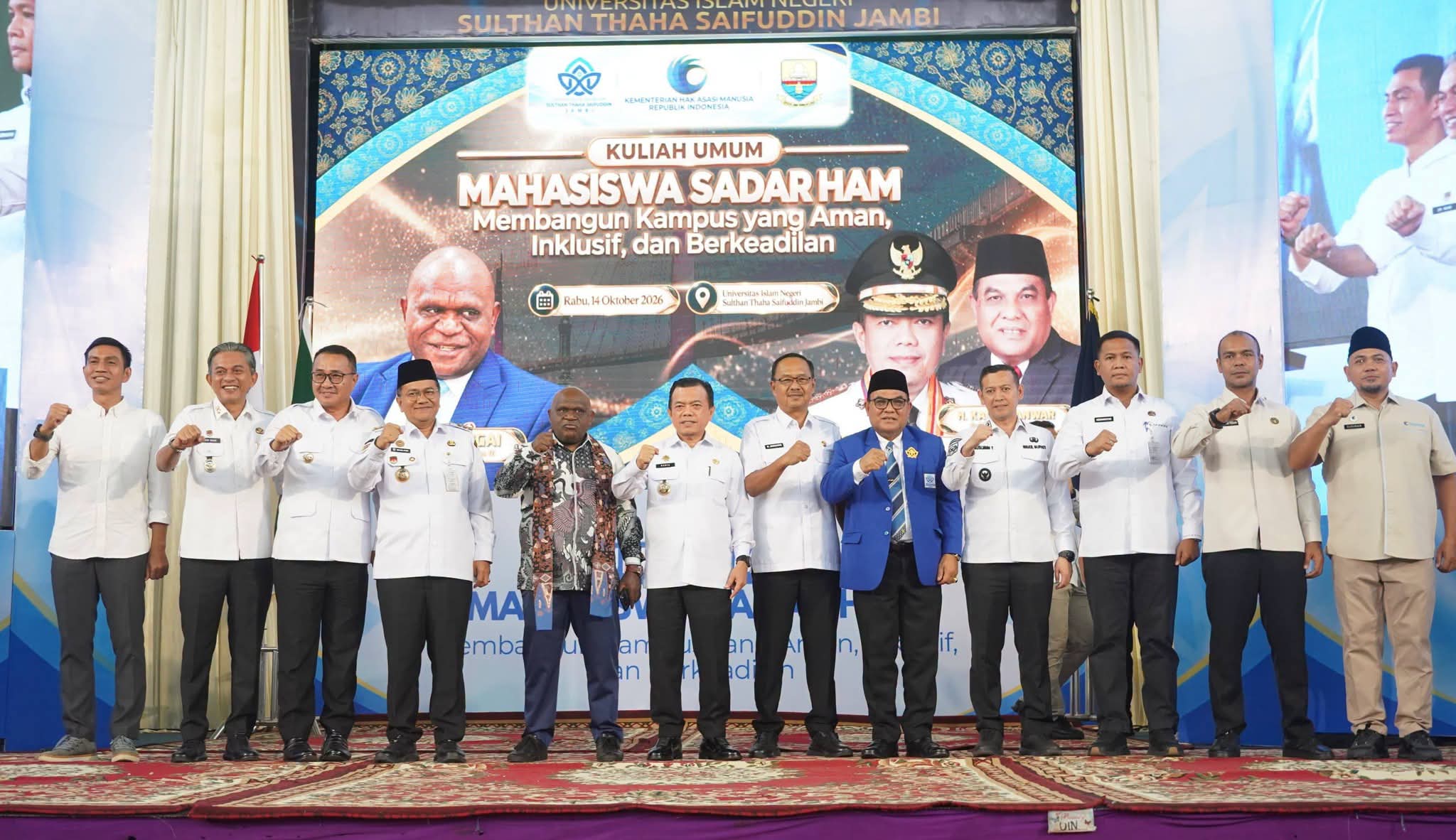 Mewakili Bupati Tanjab Barat, Sekda Hermansyah Hadiri Penandatanganan MoU Bersama Menteri HAM RI