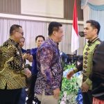 Wabup Tanjab Barat Hadiri Acara Kenal Pamit Kapolda Jambi di Gedung Siginjai