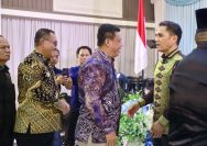 Wabup Tanjab Barat Hadiri Acara Kenal Pamit Kapolda Jambi di Gedung Siginjai