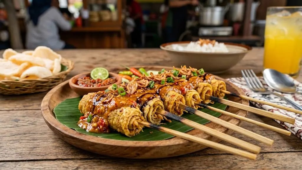 Resep Sate Telur Gulung Pedas, Jajanan Kaki Lima yang Gurih dan Bikin Nagih