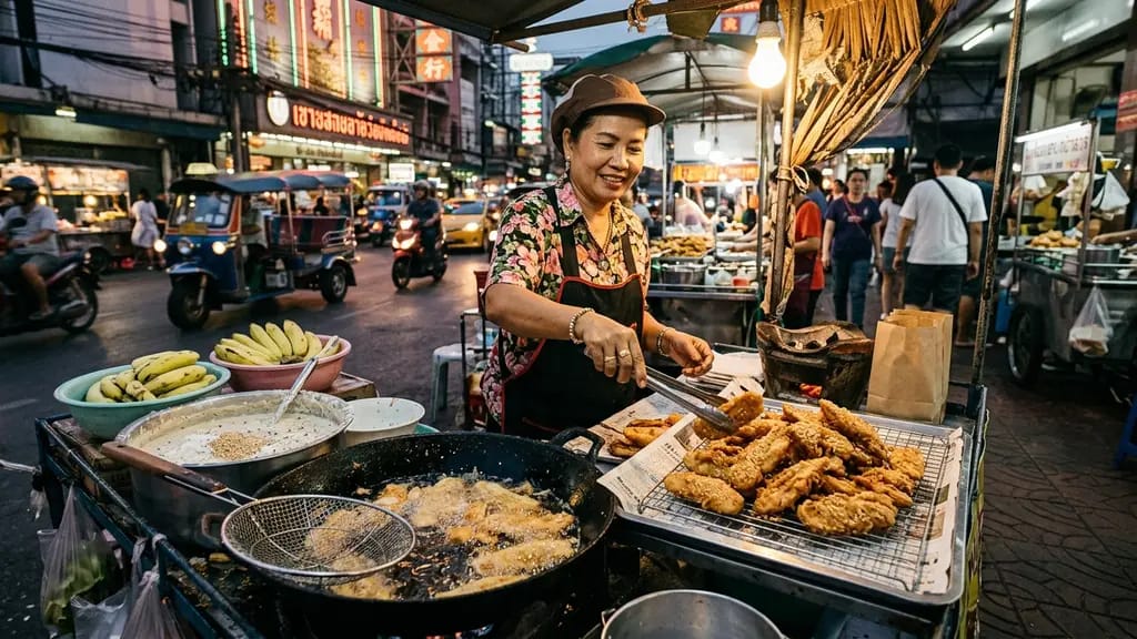 Resep Pisang Goreng Thailand Kriuk, Renyah Tipis dengan Aroma Kelapa dan Wijen