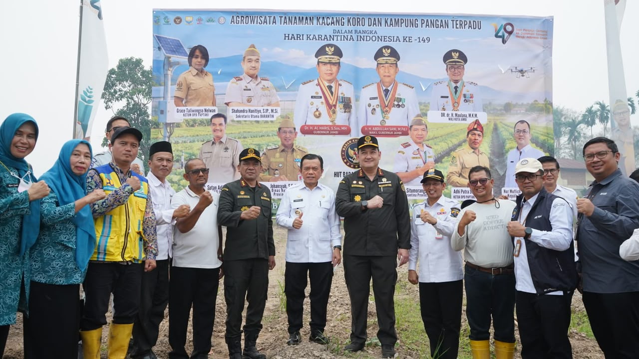 Barantin dan Pemprov Jambi Kembangkan Kampung Pangan Terpadu di Buluran Kenali