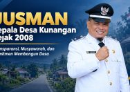 Keterangan Foto: Kades Kunangan, Jusman