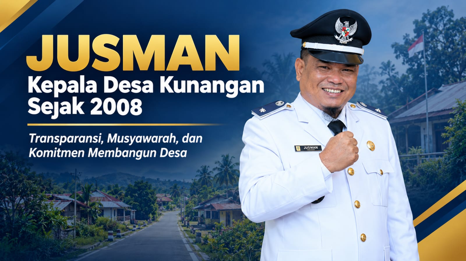 Keterangan Foto: Kades Kunangan, Jusman